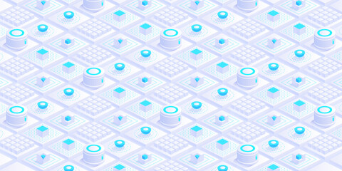 Poster - futuristic technology abstract background. digital data center, server, internet, speed. cloud netwo