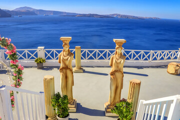 Canvas Print - Oia, Santorini, Greece