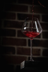 Wall Mural - Pouring red wine