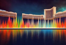 Bellagio Hotel Las Vegas, Nevada, USA. Bellagio Fountains.