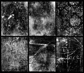 Wall Mural - grunge background compilation. cracked structure effect. rough grunge pattern design. texture of dam