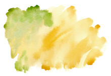 Textura Mancha De Acuarela Transparente Verde Y Amarillo