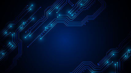 Aufkleber - technology background with hi-tech digital