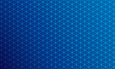 Poster - Abstract Background Geometric brings together polygonal shapes on a blue background.