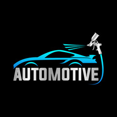 Wall Mural - car detailing automotive logo template vector illustration