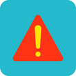 © Maan Icons - Warning Multicolor Round Corner Flat Icon