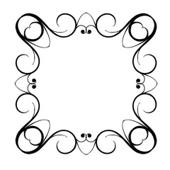 Frame, in the style of an ornament, Vector illustration eps 10, Art.	