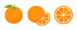 Orange fruit. Orange fruit cut into pieces for making juice.