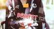 Technology and network concept.Employee benefits help to get the best human resources.