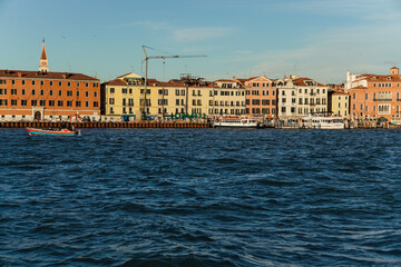 Wall Mural - view of the lagoon and colorful architecture in Venice, Italy