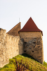 Wall Mural - Famous Rupea fortress in Transylvania, Romania. Rupea Citadel (Cetatea Rupea)