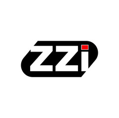 Poster - ZZI company name initial letters monogram.