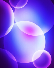 Sticker - Abstract vertical bubbles background in multiple gradient colors. Modern backdrop design