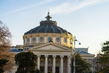 Wall Mural - Romanian Athenaeum or Ateneul Roman in Bucharest, Romania 2022