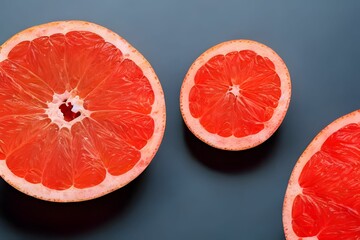 Poster - a photo of grapefruit, fresh fruit with sour taste