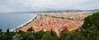 Panoramic view of Nice coastline