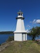 Vertical shot of a Sweden lighthouse near the sea