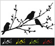 Birds on Tree Branch Stencils - Reusable Stencils 