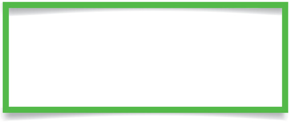 vector illustration of green colored photo frame