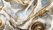 Leinwandbild Motiv Golden and white marble background