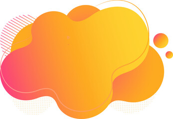 Aufkleber - fluid abstract banners. geometric liquid forms. gradient elements for flyer, brochure and posts with