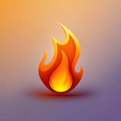 Poster - fire, flame icon. graphic elements for your design