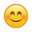 © Eugene B-sov - Smiling face with laughing eyes Large size of yellow emoji smile