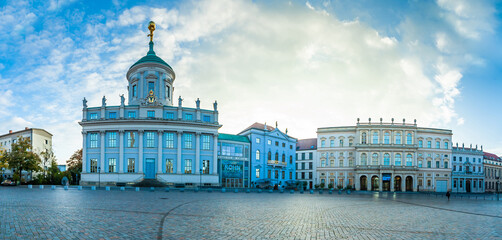 Wall Mural - POTSDAM, GERMANY - October 15 2022: Potsdam Museum on the Old Market Square.