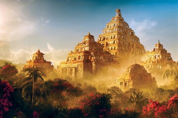 Wall Mural - el dorado, the lost city, hidden magical land of ancient civilization
