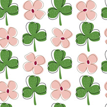 Seamless Pattern With Clover