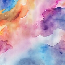 Abstract Watercolor Hand Painted Background