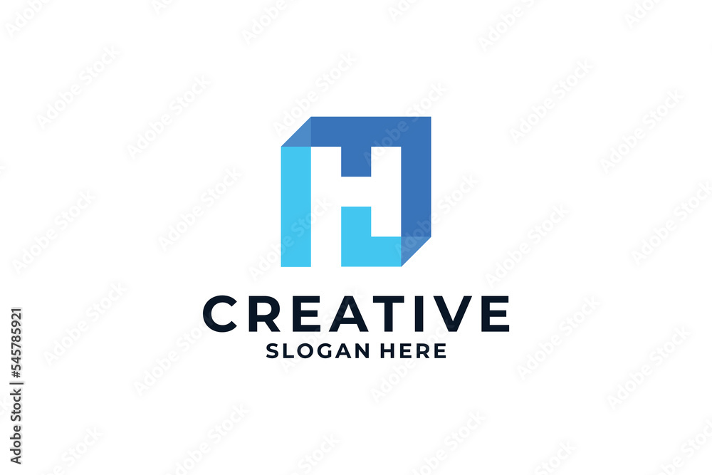Simple Letter H Logo Design Template Stock Vector Adobe Stock