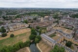 Fototapeta Do pokoju - Cambridge City centre UK drone aerial view
