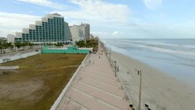 Aerial Drone Video Daytona Beach Boardwalk