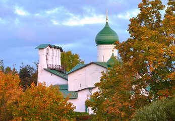 Wall Mural - Old Russian temples of Pskov