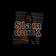 Basketball illustration typography. perfect for t shirt design

