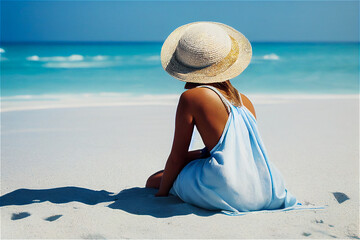 Poster - Girl on the beach