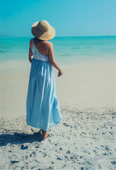 Poster - Girl on the beach