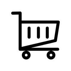 Poster - Shopping cart icon design for online shop and digital business