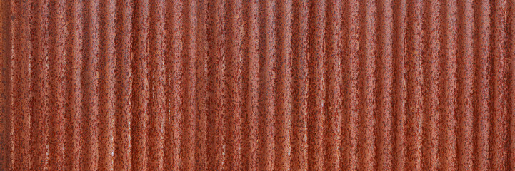 Poster - horizontal rust on iron and steel for pattern and background.