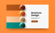 © kitka - Colorful 3D balls booklet template. Fresh placard vector design concept.