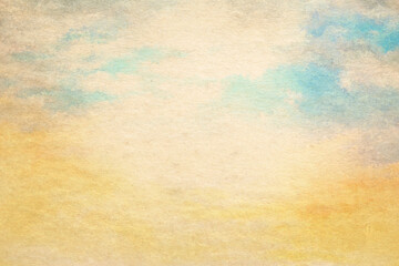 Wall Mural - vintage watercolor clouds