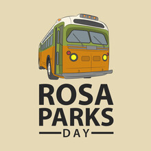 Rosa Parks Day Celebrations. Vector Illustrations