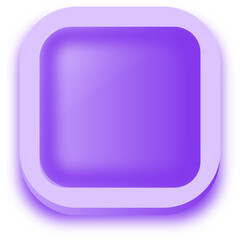 Fototapete - Square shape buttons in purple colors. User interface element illustration.