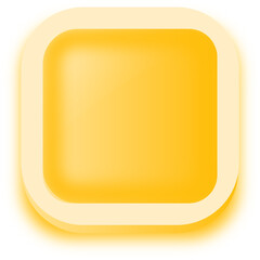 Fototapete - Square shape buttons in yellow colors. User interface element illustration.