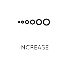 Poster - Increase Vector Icon. Vector sign in simple style isolated on white background.