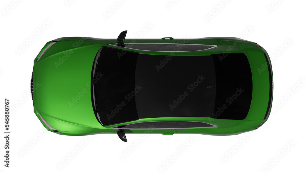 top view of green car isolated on white, AUDI RS5 png transparent ...