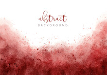 Red Abstract Watercolor Texture Background