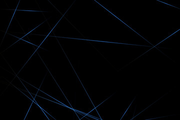 Abstract black with blue lines, triangles background modern design. Vector illustration EPS 10.