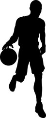 Poster - Basketball Player Sports Silhouette